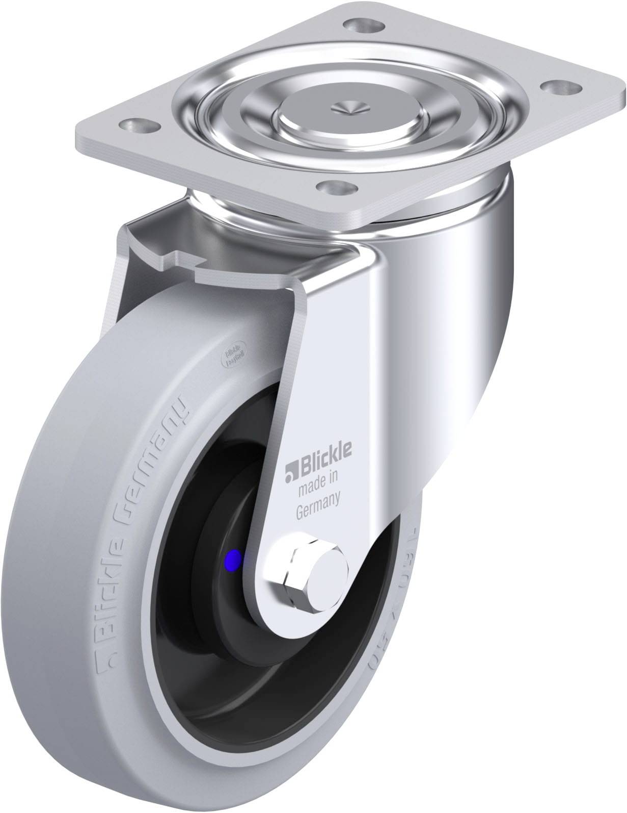 Blickle 321349 LH-POEV 160XKA-SG Stahlblech-Lenkrolle Rad-Durchmesser: 160 mm Tragfähigkeit (max.): 400 kg 1 St.