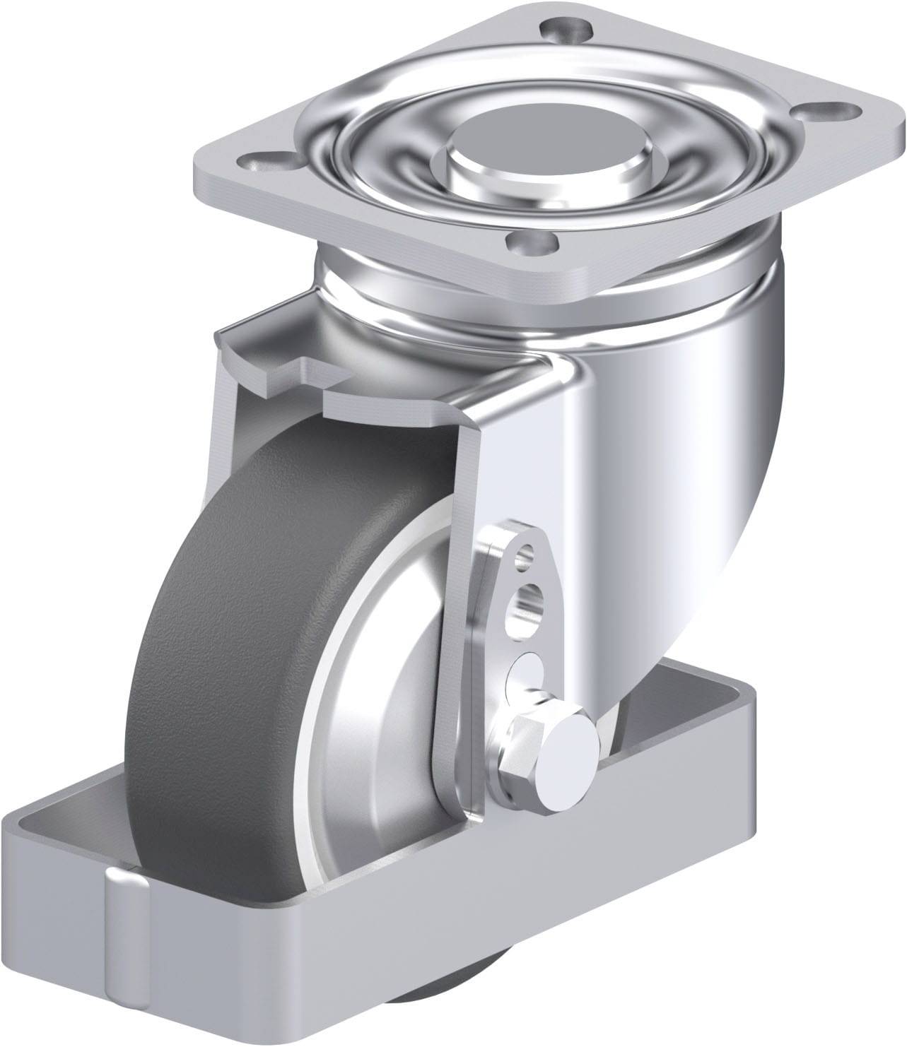 Blickle 938995 LH-POTH 100G-1-FA-FS Stahlblech-Lenkrolle Rad-Durchmesser: 100 mm Tragfähigkeit (max.): 300 kg 1 St.
