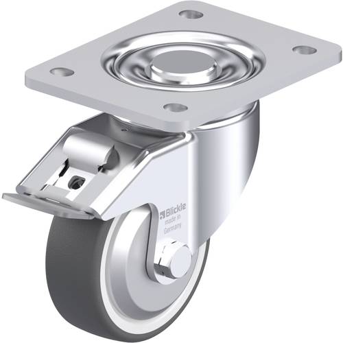 Blickle 750098 LH-POTH 100R-3-FI-FA Stahlblech-Lenkrolle Rad-Durchmesser: 100 mm Tragfähigkeit (max.): 300 kg 1 St.