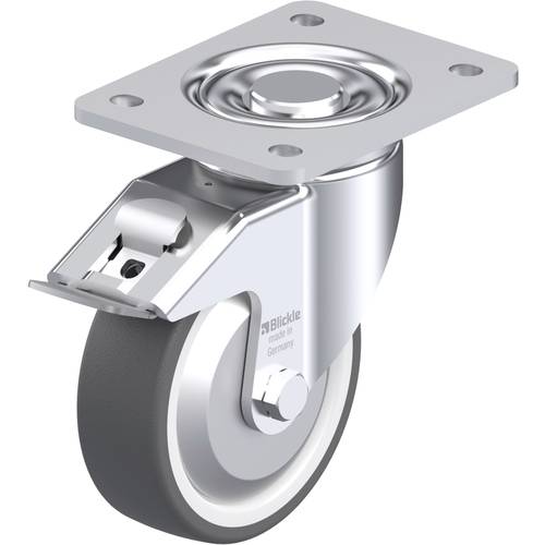 Blickle 750103 LH-POTH 125G-3-FI-FA Stahlblech-Lenkrolle Rad-Durchmesser: 125 mm Tragfähigkeit (max.): 350 kg 1 St.