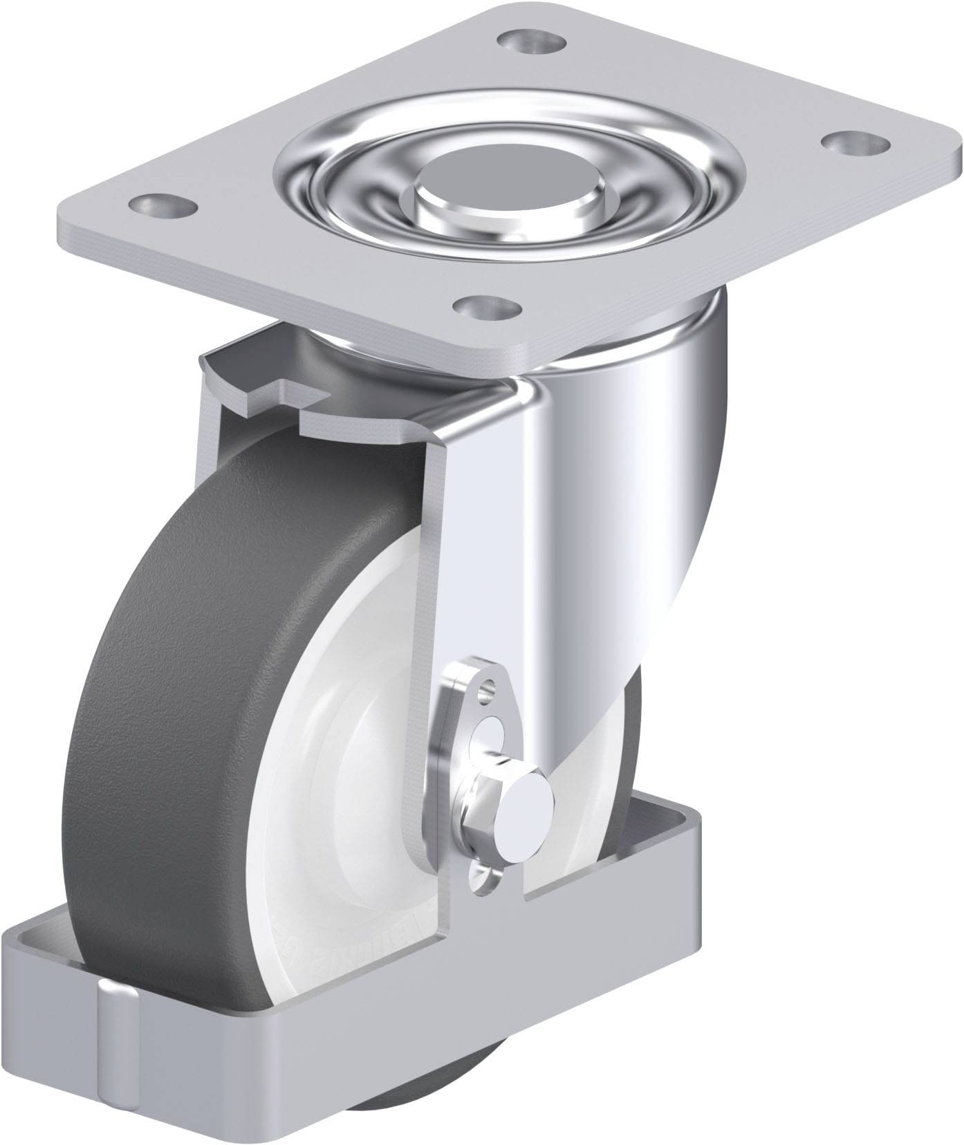 Blickle 939040 LH-POTH 125K-3-FS Stahlblech-Lenkrolle Rad-Durchmesser: 125 mm Tragfähigkeit (max.): 350 kg 1 St.