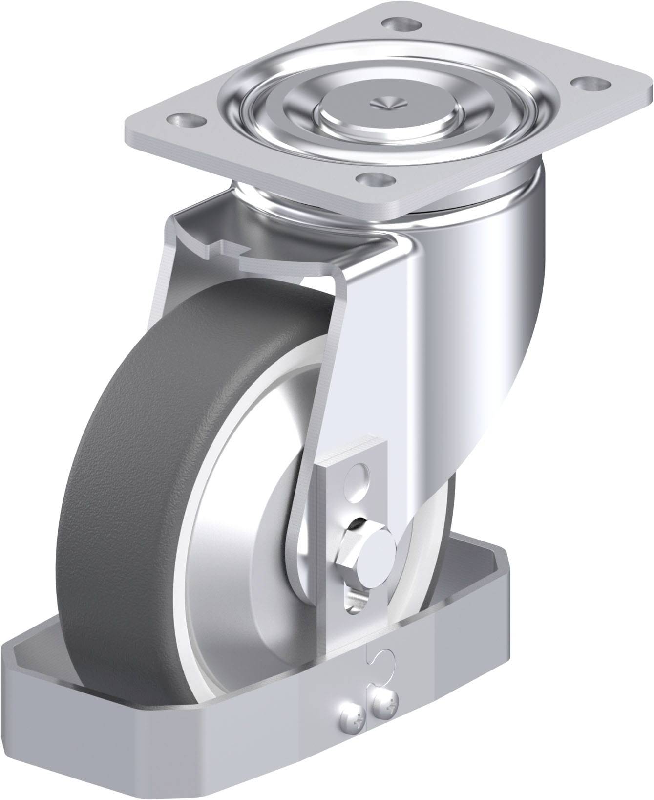 Blickle 939067 LH-POTH 150G-FA-FS Stahlblech-Lenkrolle Rad-Durchmesser: 150 mm Tragfähigkeit (max.): 500 kg 1 St.