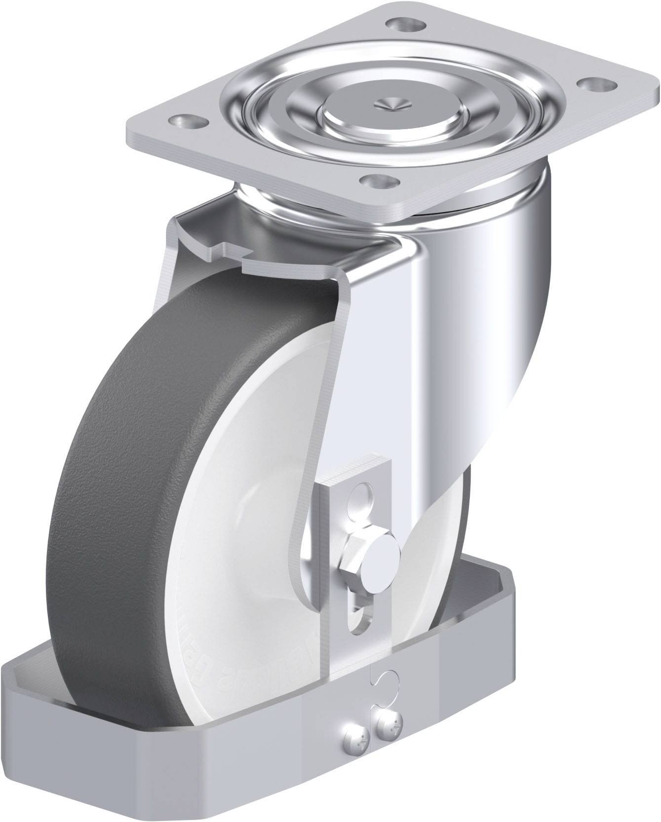 Blickle 939080 LH-POTH 160G-FS Stahlblech-Lenkrolle Rad-Durchmesser: 160 mm Tragfähigkeit (max.): 550 kg 1 St.