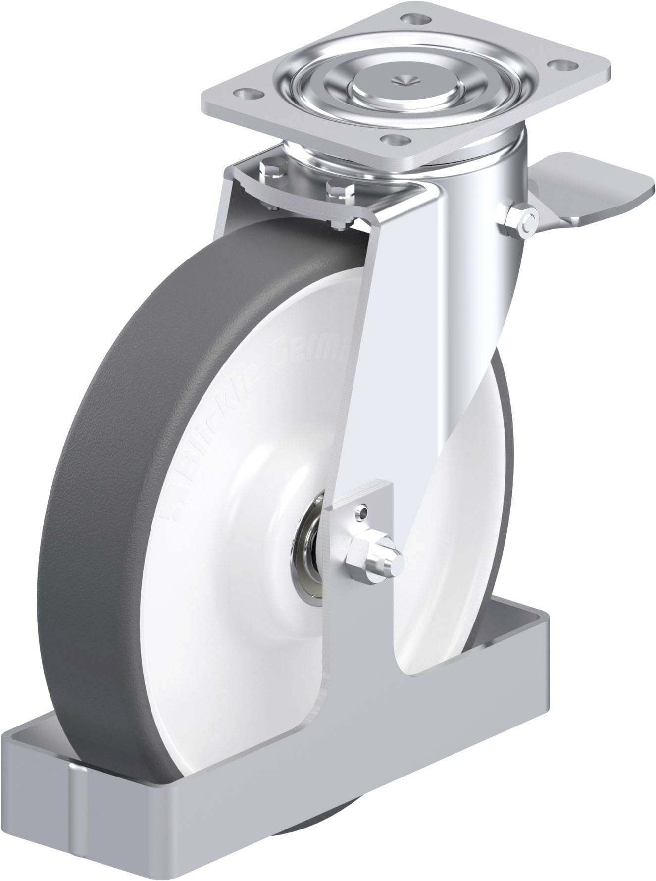 Blickle 939140 LH-POTH 250K-ST-FS Stahlblech-Lenkrolle Rad-Durchmesser: 250 mm Tragfähigkeit (max.): 900 kg 1 St.