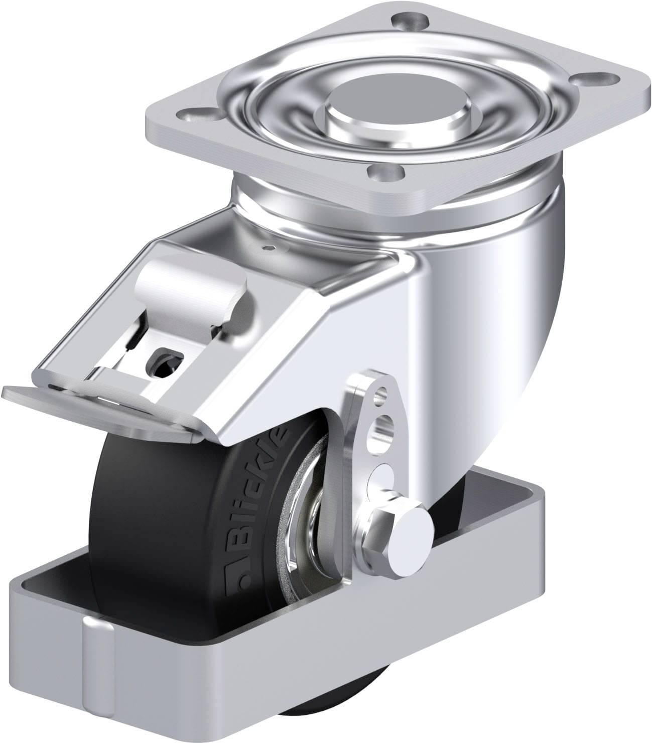 Blickle 934498 LH-SE 100K-1-FI-FS Stahlblech-Lenkrolle Rad-Durchmesser: 100 mm Tragfähigkeit (max.): 270 kg 1 St.