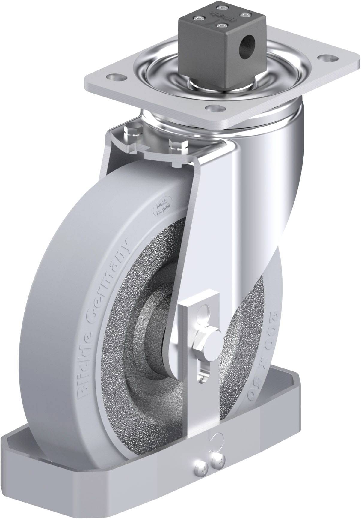 Blickle 938694 LH-SE 200K-CS13-SG-FS Stahlblech-Lenkrolle Rad-Durchmesser: 200 mm Tragfähigkeit (max.): 600 kg 1 St.