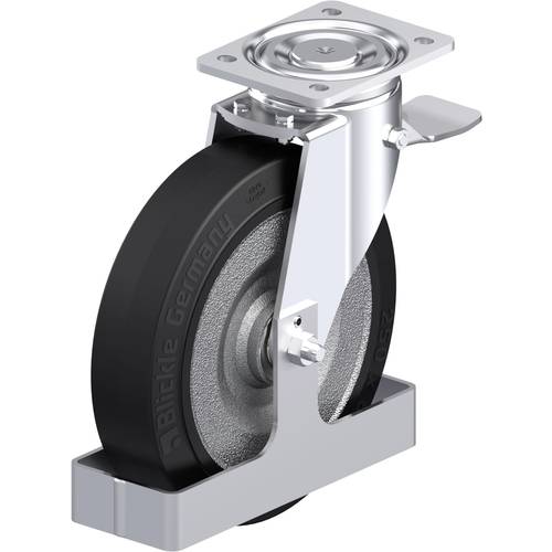 Blickle 938707 LH-SE 250K-ST-FS Stahlblech-Lenkrolle Rad-Durchmesser: 250 mm Tragfähigkeit (max.): 850 kg 1 St.