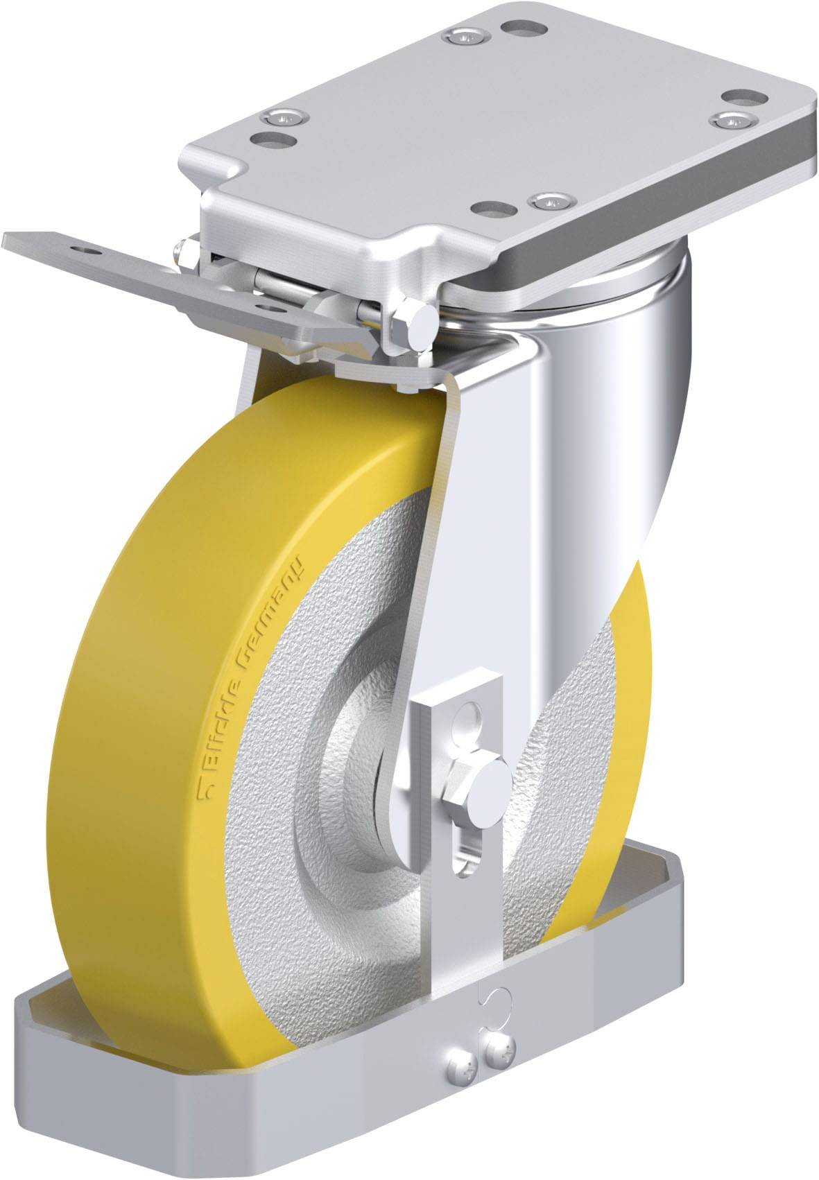 Thumbnail - Blickle 905299 LH-SETH 200K-IS-FS Stahlblech-Lenkrolle Rad-Durchmesser: 200 mm Tragfähigkeit (max.): 900 kg 1 St.