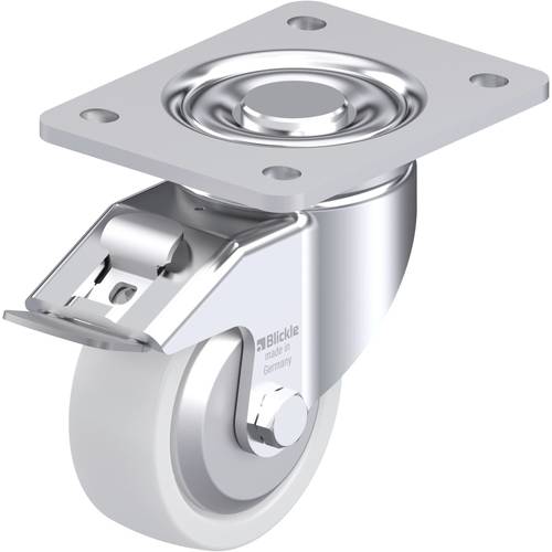 Thumbnail - Blickle 750149 LH-SPO 100G-3-FI-FA Stahlblech-Lenkrolle Rad-Durchmesser: 100 mm Tragfähigkeit (max.): 500 kg 1 St.