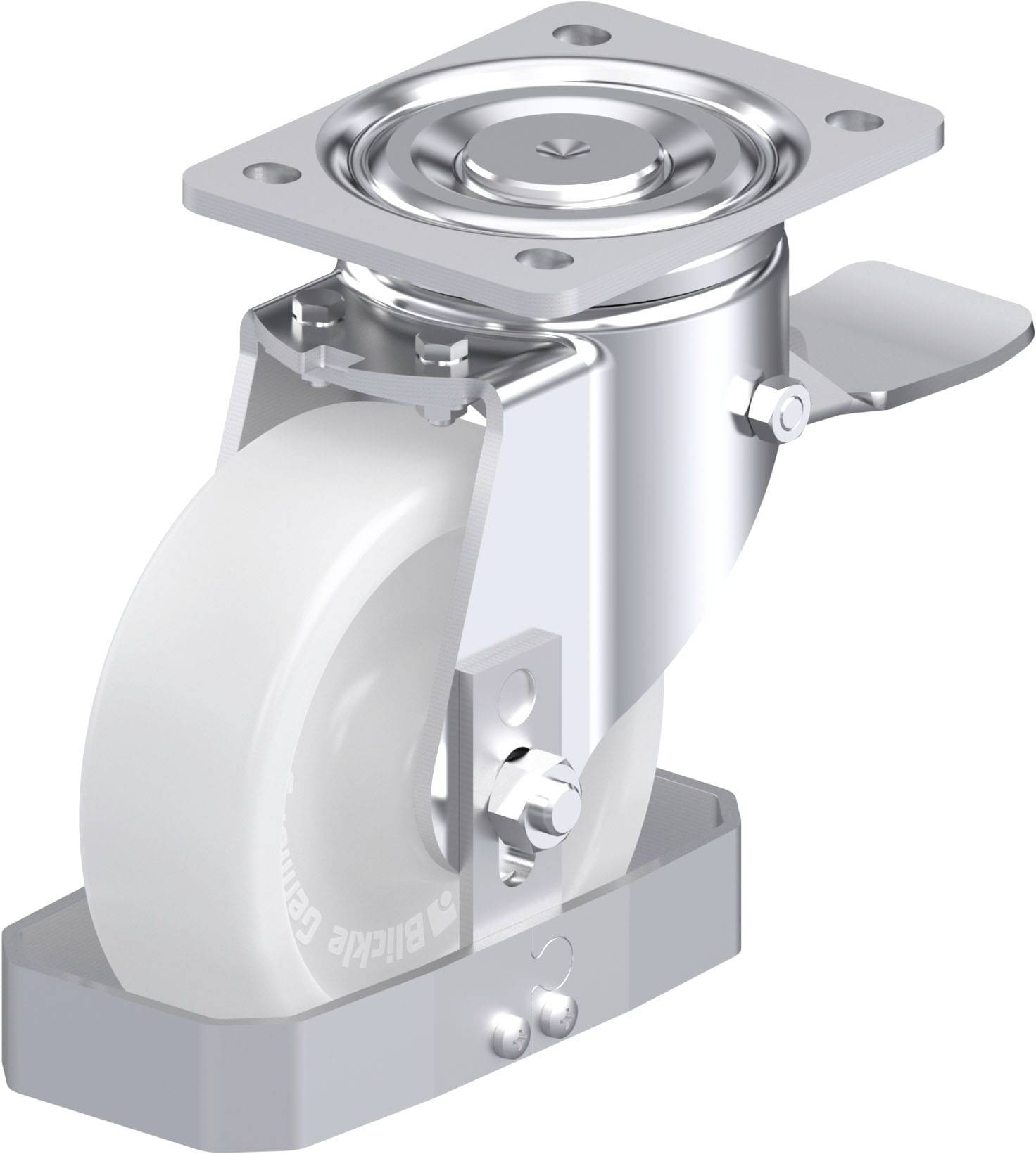 Blickle 931401 LH-SPO 150G-ST-FS Stahlblech-Lenkrolle Rad-Durchmesser: 150 mm Tragfähigkeit (max.): 800 kg 1 St.