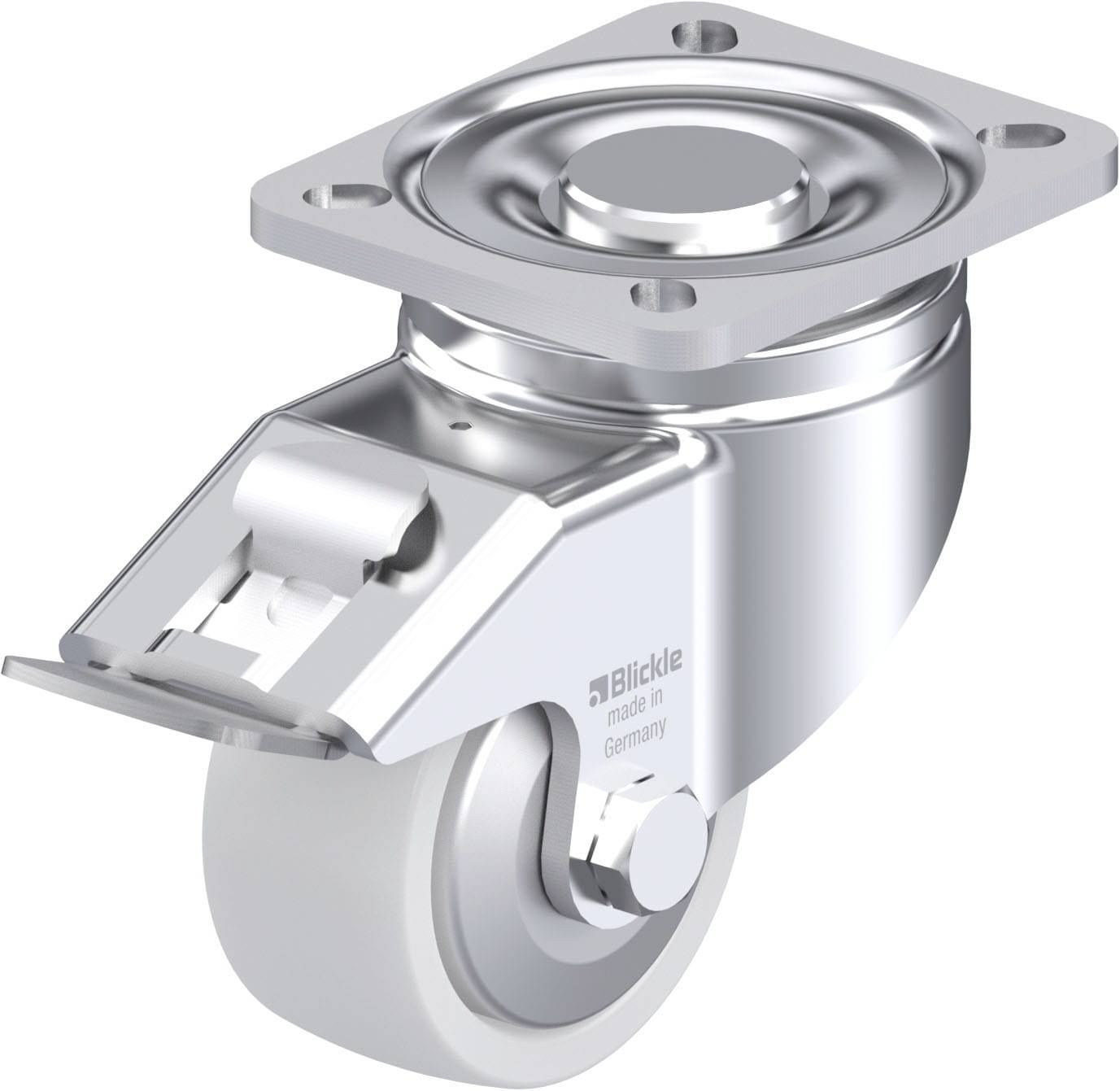 Blickle 852892 LH-SPO 80G-FI-FA Stahlblech-Lenkrolle Rad-Durchmesser: 80 mm Tragfähigkeit (max.): 350 kg 1 St.