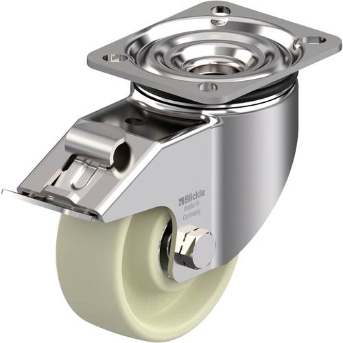 Blickle 940381 LIKX-POH 102HXK-1-FI Hitzebeständige Edelstahl-Lenkrolle Rad-Durchmesser: 100 mm Tragfähigkeit (max.): 30...