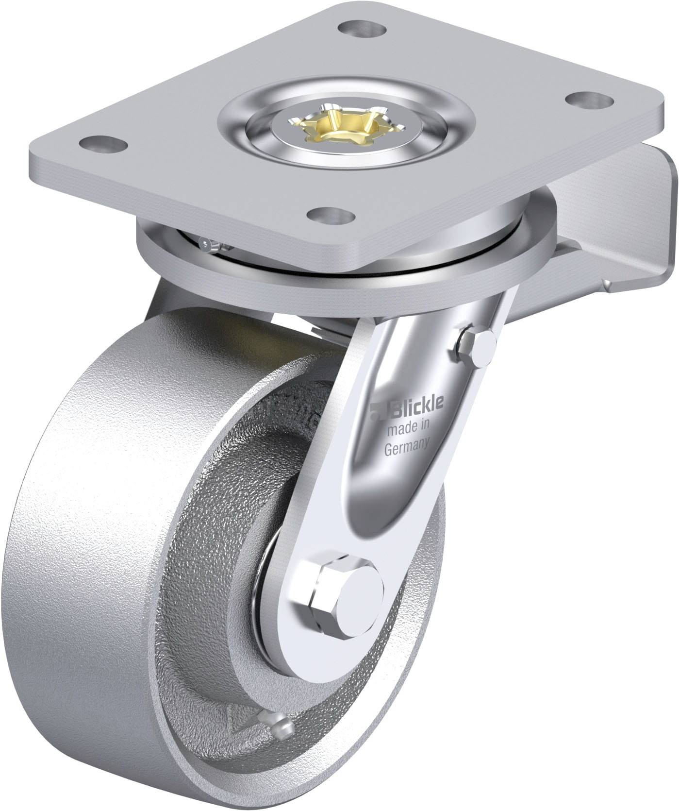 Blickle 937333 LIO-G 127IK-ST Hitzebständige Schwerlast-Lenkrolle Rad-Durchmesser: 125 mm Tragfähigkeit (max.): 750 kg 1 St.