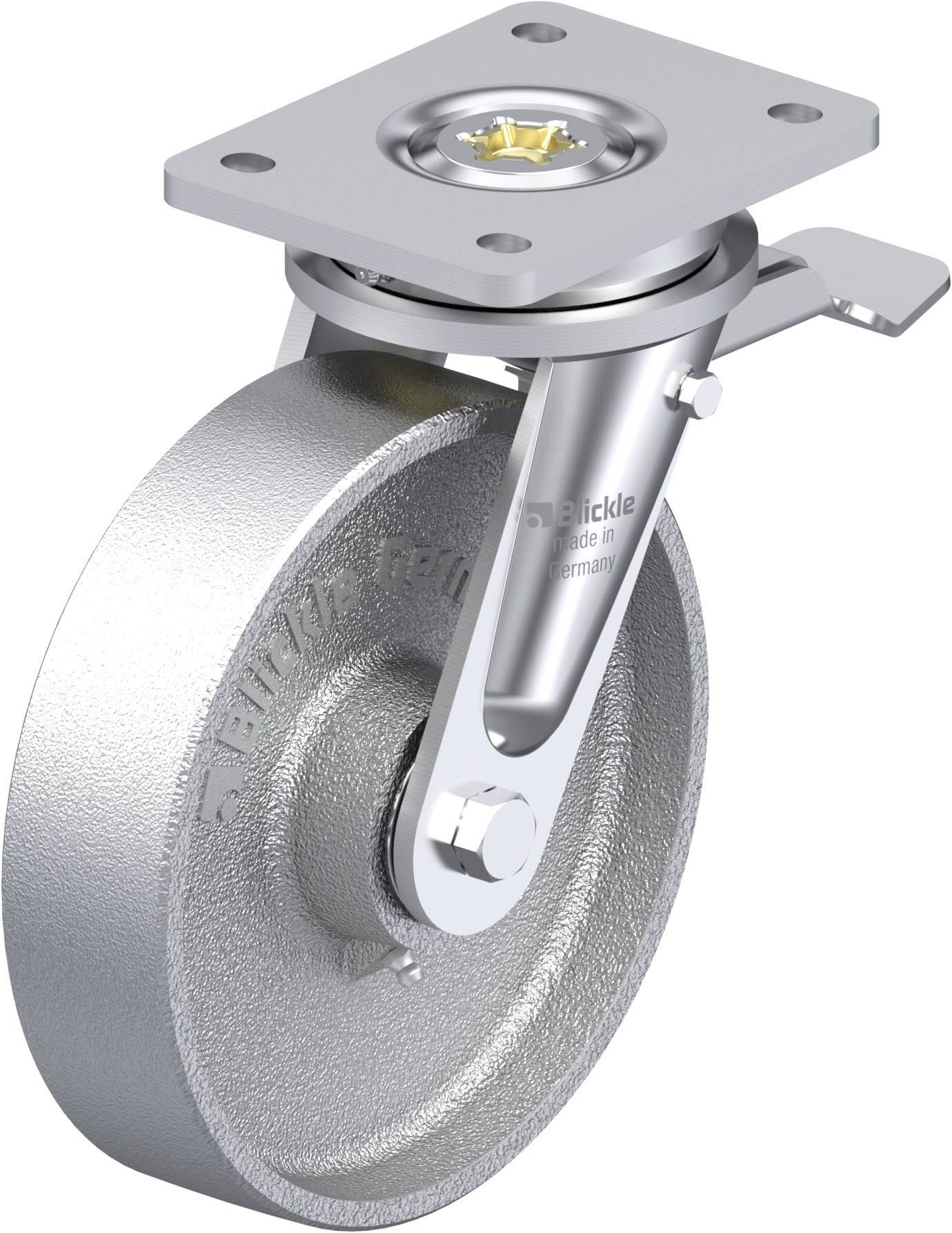 Blickle 937341 LIO-G 200IK-ST Hitzebständige Schwerlast-Lenkrolle Rad-Durchmesser: 200 mm Tragfähigkeit (max.): 1000 kg 1 St.