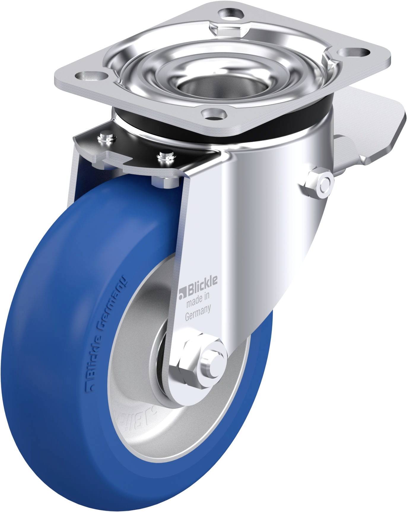 Blickle 936566 LK-ALBS 125K-1-ST-CO Stahlblech-Lenkrolle Rad-Durchmesser: 125 mm Tragfähigkeit (max.): 350 kg 1 St.