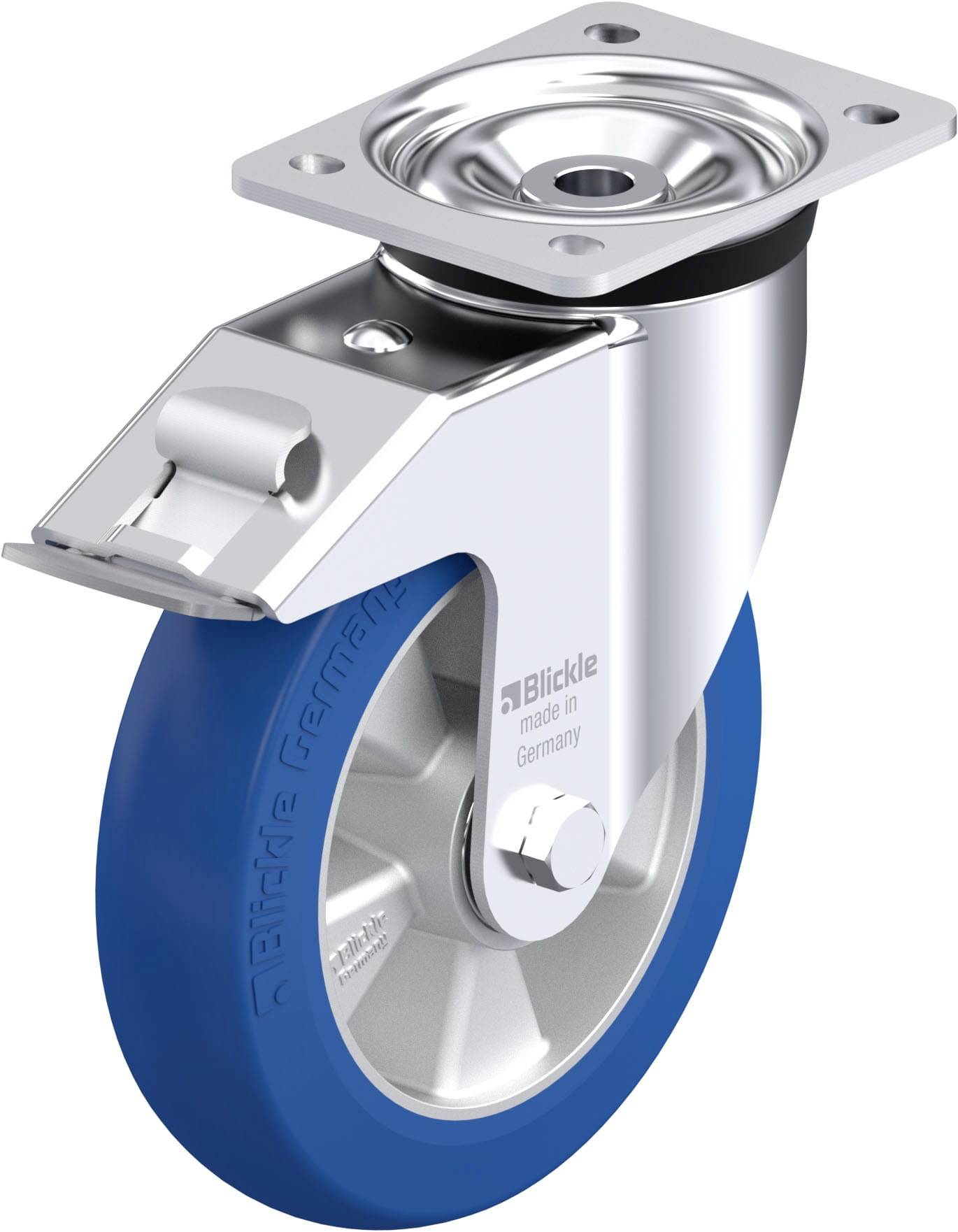 Blickle 899465 LK-ALBS 200K-FI-CO Stahlblech-Lenkrolle Rad-Durchmesser: 200 mm Tragfähigkeit (max.): 600 kg 1 St.