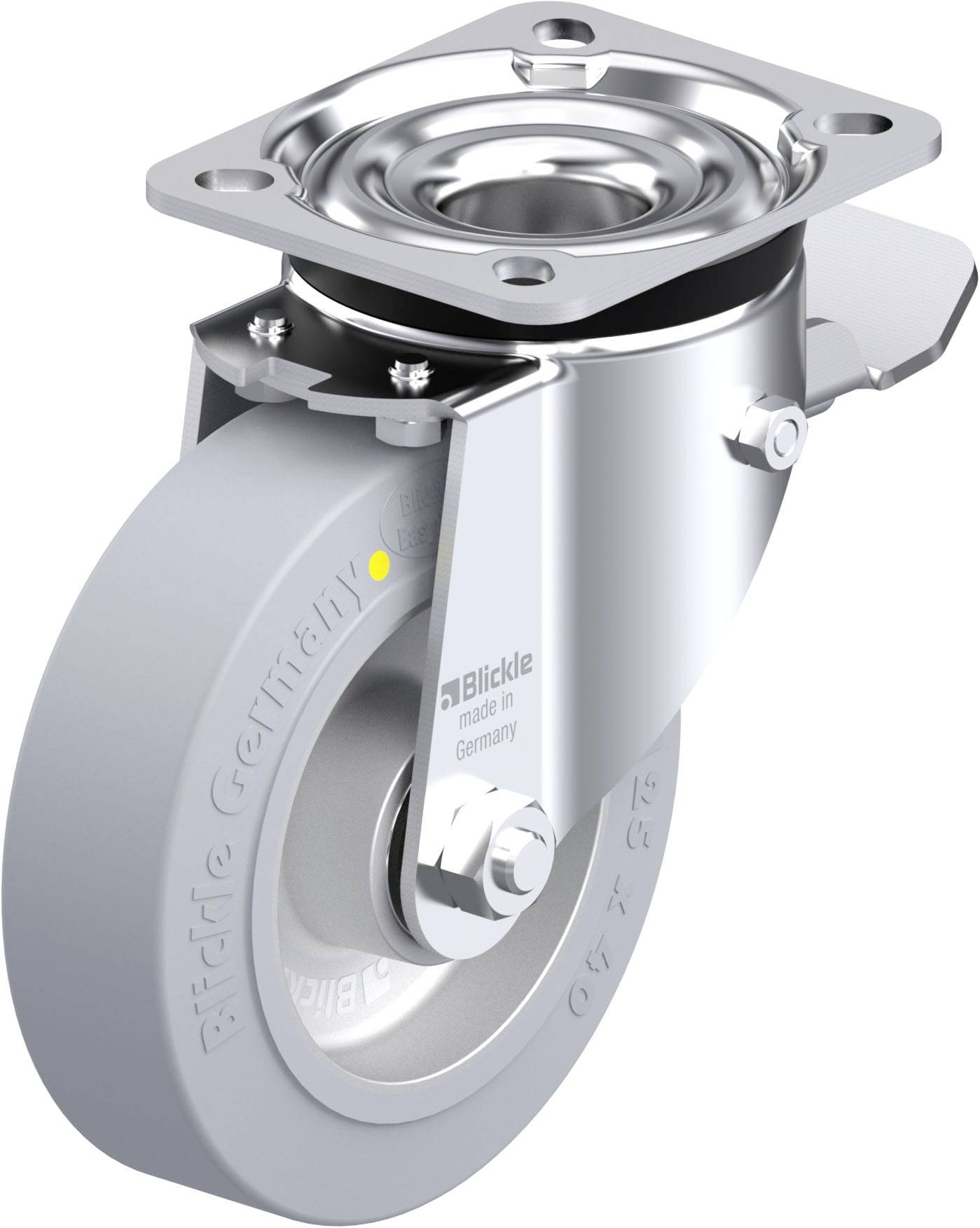 Blickle 936099 LK-ALEV 125K-1-ST-SG-AS Stahlblech-Lenkrolle Rad-Durchmesser: 125 mm Tragfähigkeit (max.): 250 kg 1 St.