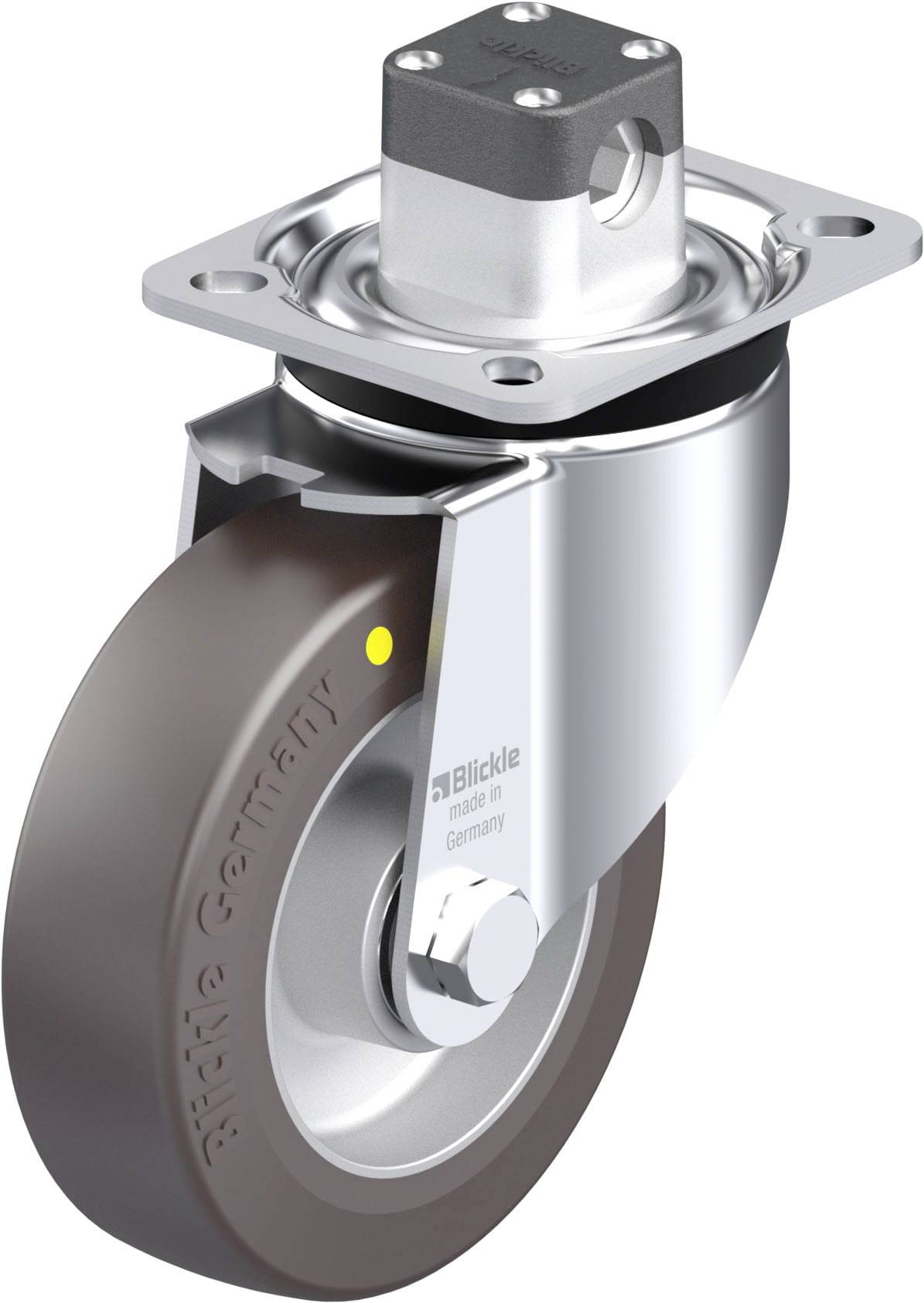 Blickle 936483 LK-ALST 125K-1-CS11-AS Stahlblech-Lenkrolle Rad-Durchmesser: 125 mm Tragfähigkeit (max.): 350 kg 1 St.