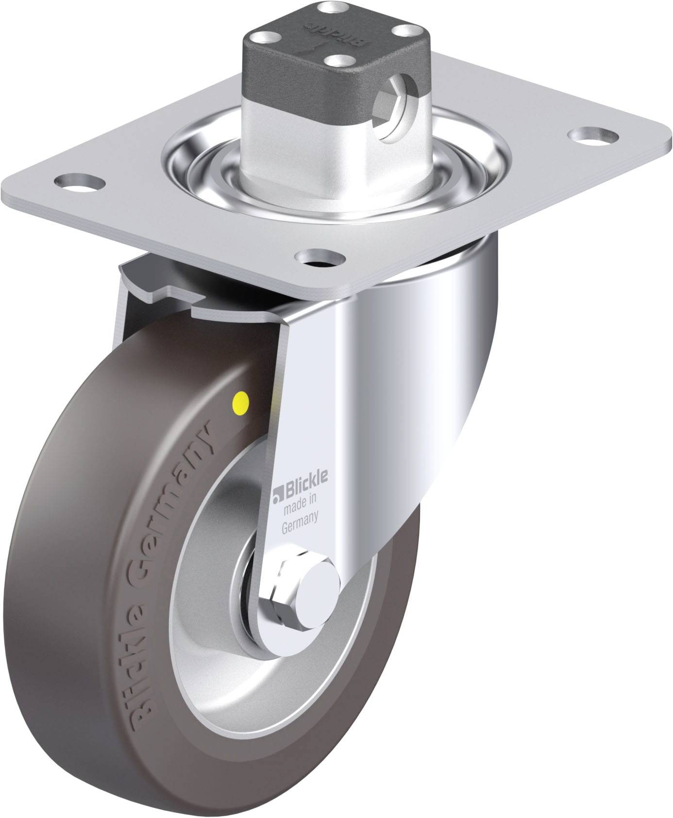 Blickle 936485 LK-ALST 125K-3-CS11-AS Stahlblech-Lenkrolle Rad-Durchmesser: 125 mm Tragfähigkeit (max.): 350 kg 1 St.