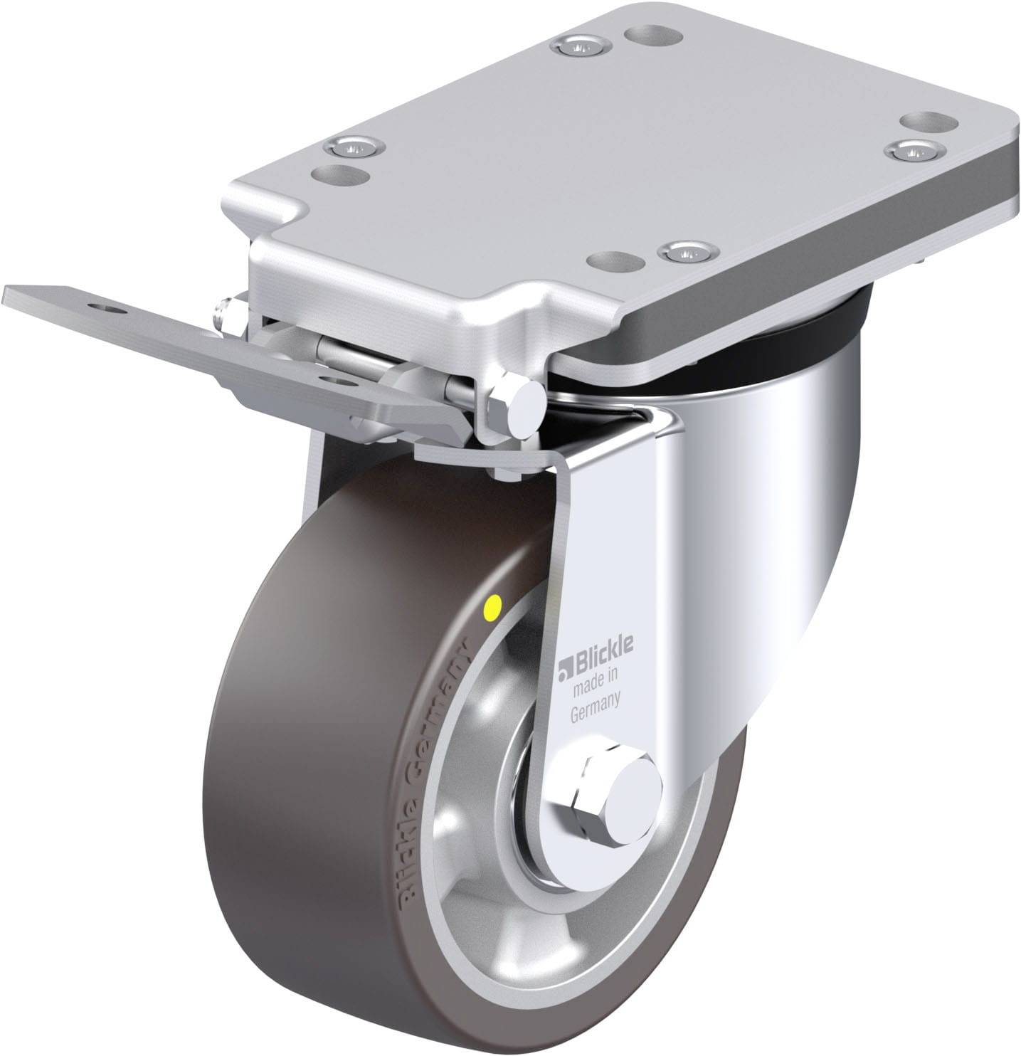 Blickle 936490 LK-ALST 127K-IS-AS Stahlblech-Lenkrolle Rad-Durchmesser: 125 mm Tragfähigkeit (max.): 450 kg 1 St.