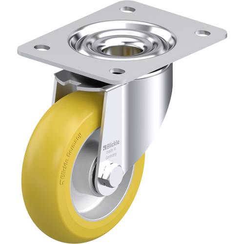 Thumbnail - Blickle 871922 LK-ALTH 125K-3-CO Stahlblech-Lenkrolle Rad-Durchmesser: 125 mm Tragfähigkeit (max.): 350 kg 1 St.