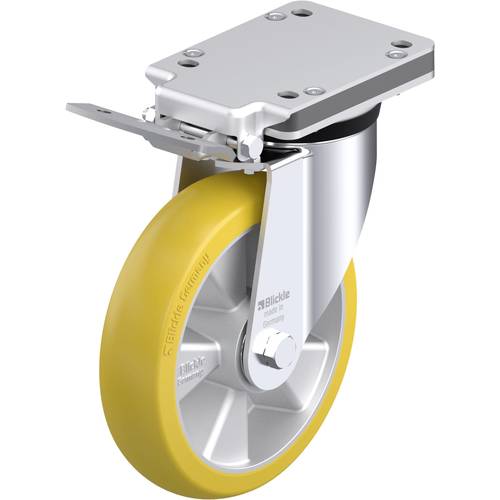 Blickle 881121 LK-ALTH 200K-IS-CO Stahlblech-Lenkrolle Rad-Durchmesser: 200 mm Tragfähigkeit (max.): 600 kg 1 St.