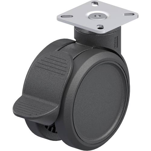 Blickle 844240 LKDB-PUA 100G-RA-P23 Kunststoff-Doppel-Lenkrolle Rad-Durchmesser: 100 mm Tragfähigkeit (max.): 110 kg 1 S...