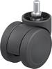 Blickle 759284 LKDB-PUA 50G Kunststoff-Doppel-Lenkrolle Rad-Durchmesser: 50 mm Tragfähigkeit (max.): 50 kg 1 St.