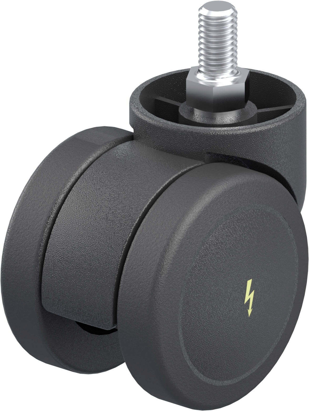 Blickle 845574 LKDB-PUA 50G-ELS Kunststoff-Doppel-Lenkrolle Rad-Durchmesser: 50 mm Tragfähigkeit (max.): 50 kg 1 St.
