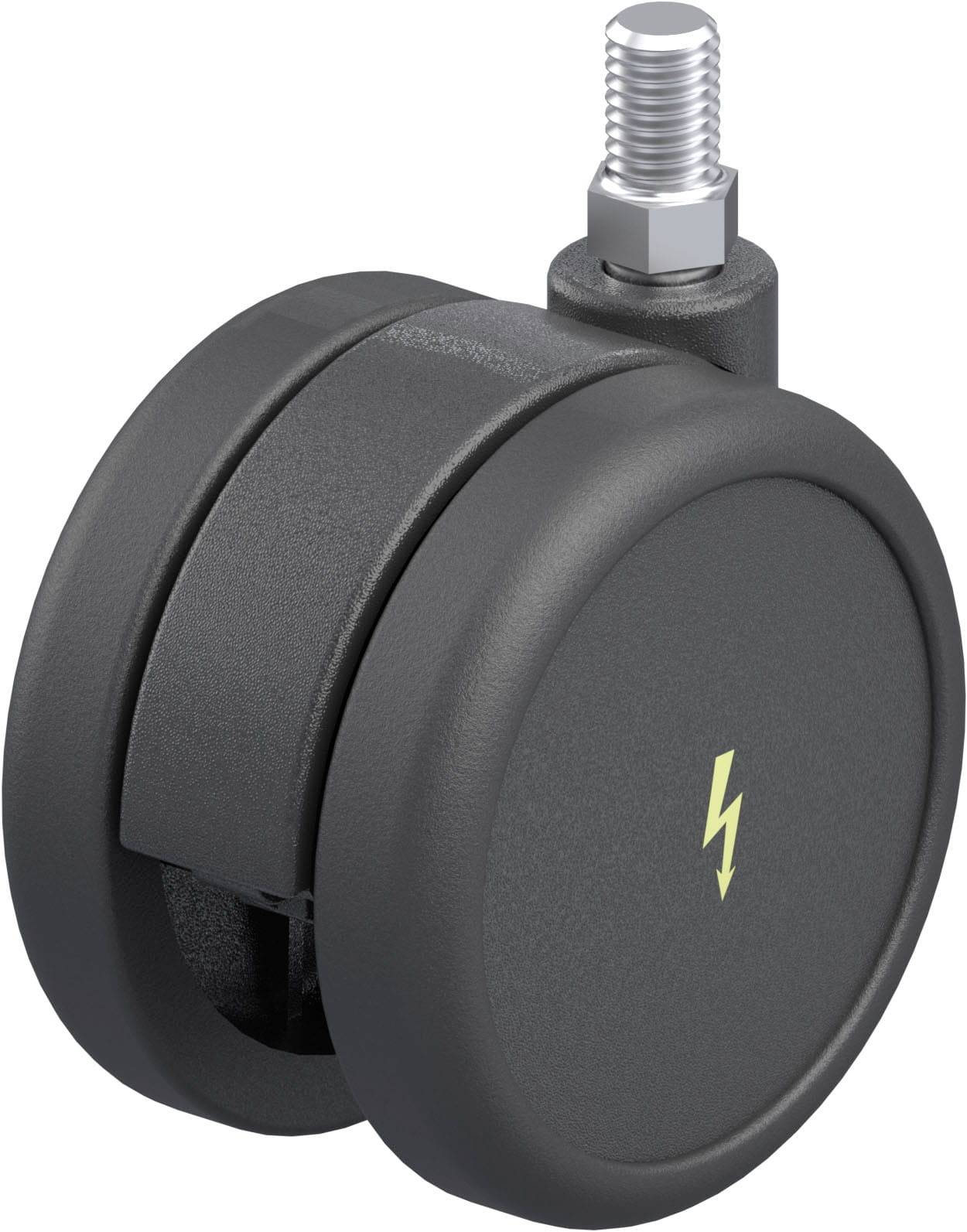 Blickle 845575 LKDB-PUA 75G-ELS Kunststoff-Doppel-Lenkrolle Rad-Durchmesser: 75 mm Tragfähigkeit (max.): 75 kg 1 St.