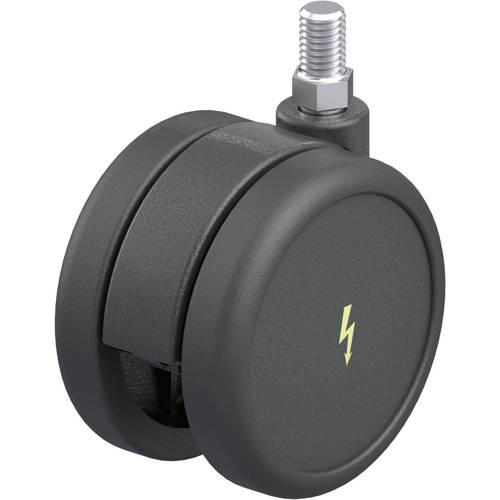 Blickle 845575 LKDB-PUA 75G-ELS Kunststoff-Doppel-Lenkrolle Rad-Durchmesser: 75 mm Tragfähigkeit (max.): 75 kg 1 St.