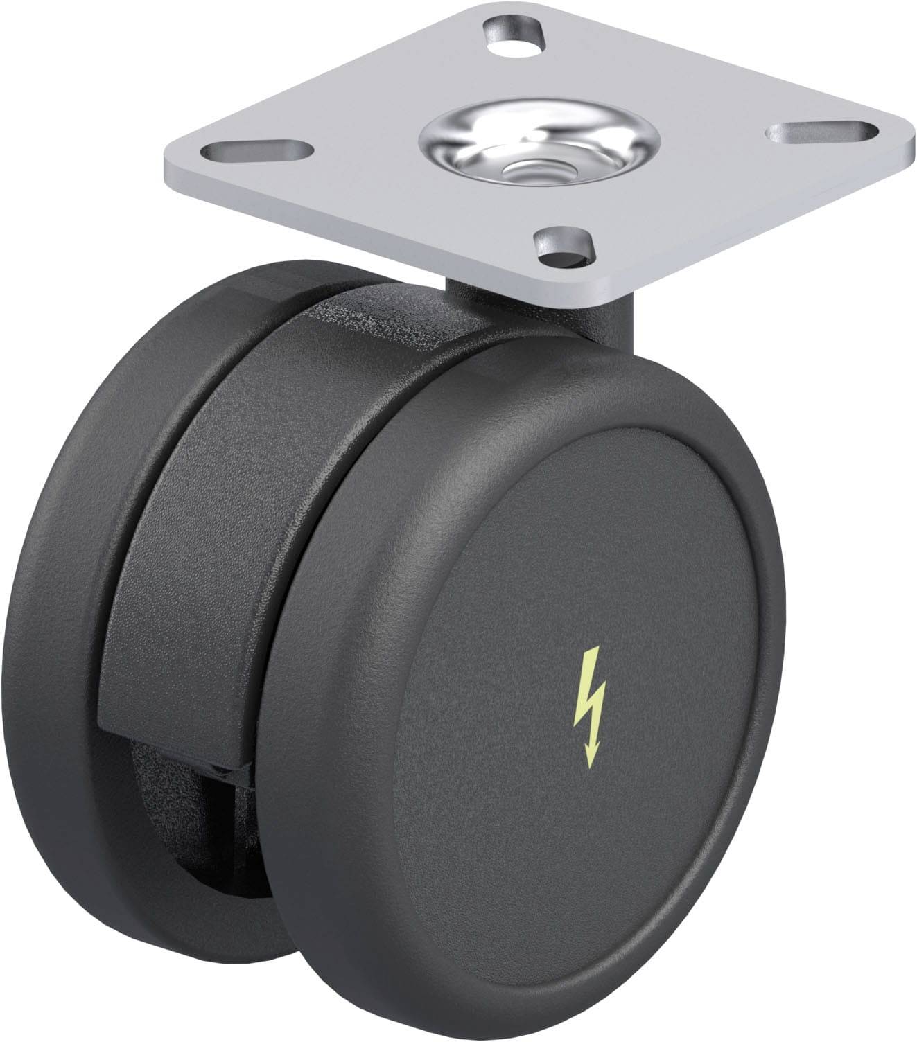 Blickle 849806 LKDB-PUA 75G-ELS-P23 Kunststoff-Doppel-Lenkrolle Rad-Durchmesser: 75 mm Tragfähigkeit (max.): 75 kg 1 St.