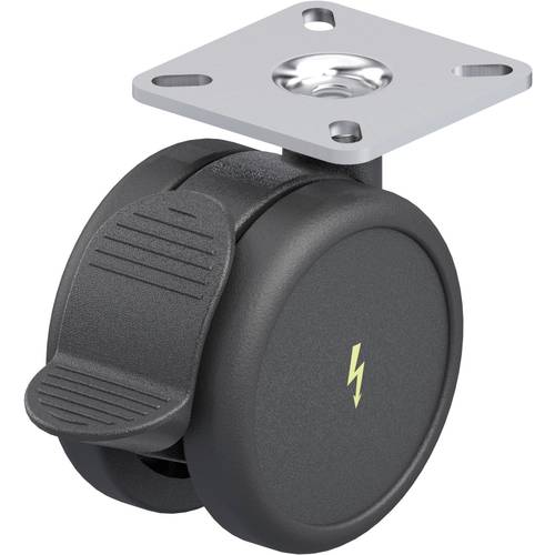 Blickle 856392 LKDB-PUA 75G-RA-ELS-P23 Kunststoff-Doppel-Lenkrolle Rad-Durchmesser: 75 mm Tragfähigkeit (max.): 75 kg 1 ...