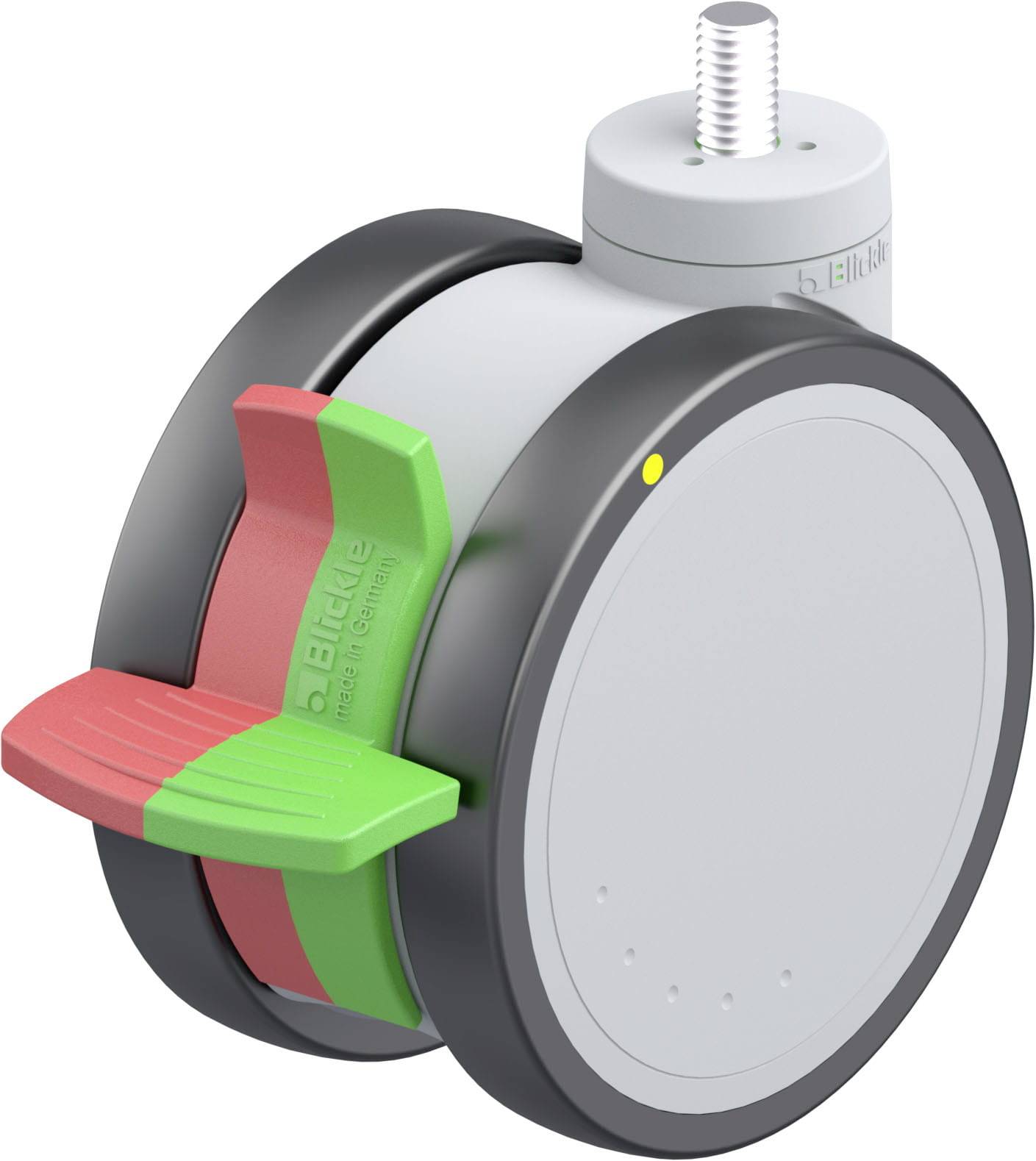 Blickle 935684 LKDGH-PATH 125K-RIFI-ELS-GS12 Kunststoff-Doppelrolle Rad-Durchmesser: 125 mm Tragfähigkeit (max.): 125 kg...