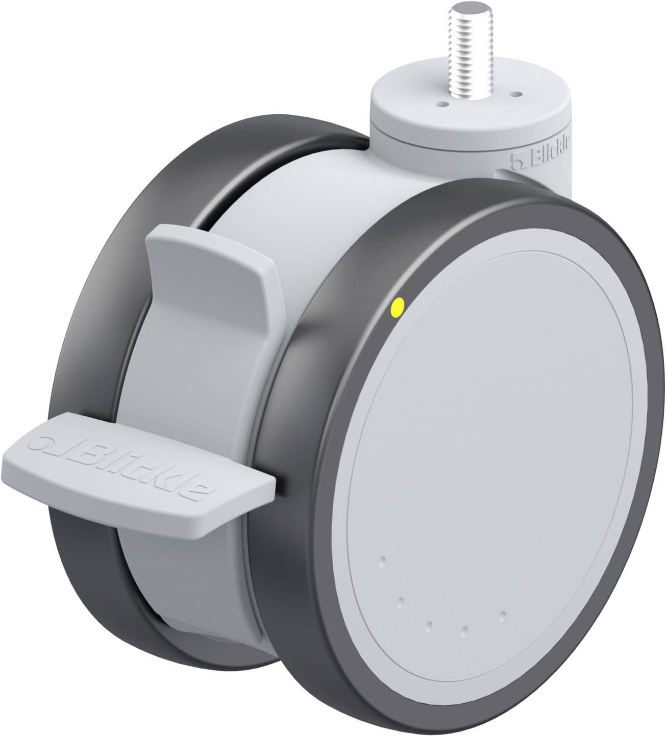 Blickle 909311 LKDG-PATH 125K-FI-ELS-GS10 Kunststoff-Doppelrolle Rad-Durchmesser: 125 mm Tragfähigkeit (max.): 125 kg 1 ...