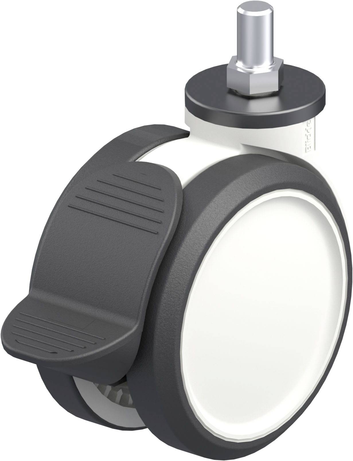 Blickle 763209 LKDG-PUA 100G-RA Kunststoff-Doppel-Lenkrolle Rad-Durchmesser: 100 mm Tragfähigkeit (max.): 110 kg 1 St.