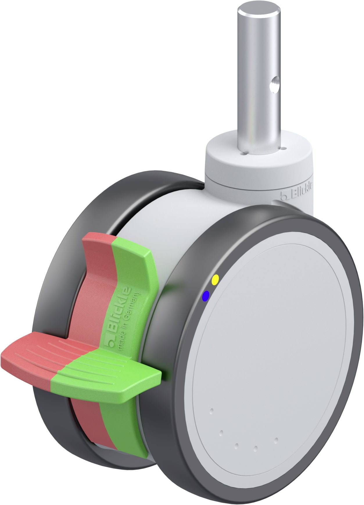 Blickle 935823 LKDGXH-PATH 125XK-RIFI-ELS-ZAX51 Kunststoff-Doppelrolle Rad-Durchmesser: 125 mm Tragfähigkeit (max.): 125...