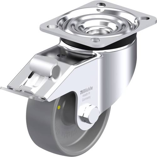 Thumbnail - Blickle 754150 LK-PO 100G-1-FI-ELS Stahlblech-Lenkrolle Rad-Durchmesser: 100 mm Tragfähigkeit (max.): 280 kg 1 St.