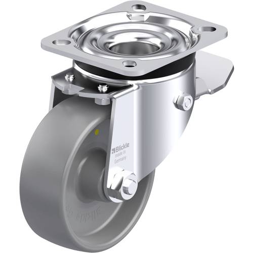 Thumbnail - Blickle 651836 LK-PO 100G-1-ST-ELS Stahlblech-Lenkrolle Rad-Durchmesser: 100 mm Tragfähigkeit (max.): 280 kg 1 St.
