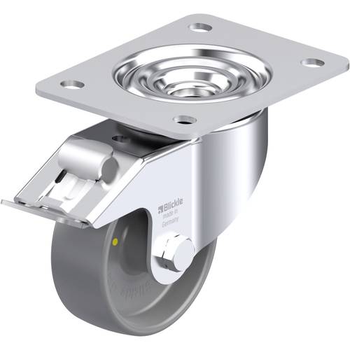 Blickle 872642 LK-PO 100G-3-FI-ELS Stahlblech-Lenkrolle Rad-Durchmesser: 100 mm Tragfähigkeit (max.): 280 kg 1 St.
