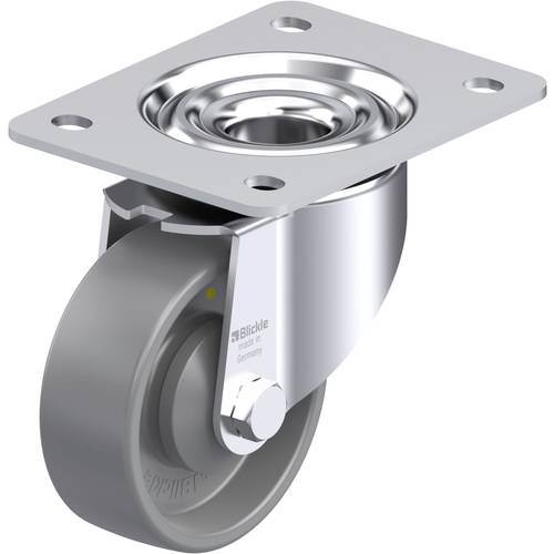 Thumbnail - Blickle 758626 LK-PO 100KA-3-ELS Stahlblech-Lenkrolle Rad-Durchmesser: 100 mm Tragfähigkeit (max.): 280 kg 1 St.