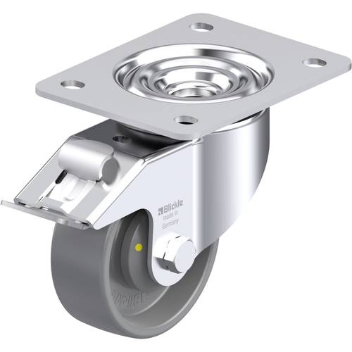 Blickle 925062 LK-PO 100KA-3-FI-ELS Stahlblech-Lenkrolle Rad-Durchmesser: 100 mm Tragfähigkeit (max.): 280 kg 1 St.