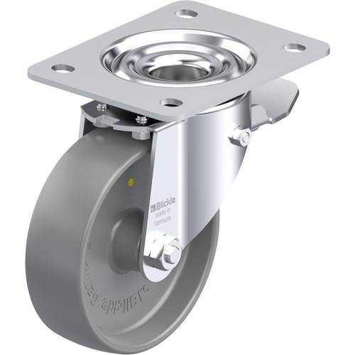 Thumbnail - Blickle 885965 LK-PO 125G-3-ST-ELS Stahlblech-Lenkrolle Rad-Durchmesser: 125 mm Tragfähigkeit (max.): 300 kg 1 St.