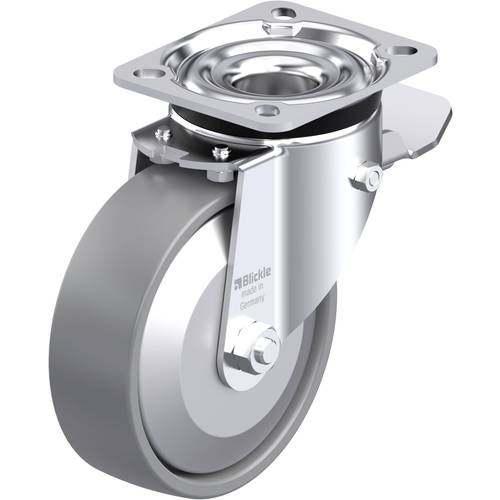 Blickle 946798 LK-PO 125KA-1-ST-ELS-FA Stahlblech-Lenkrolle Rad-Durchmesser: 125 mm Tragfähigkeit (max.): 300 kg 1 St.