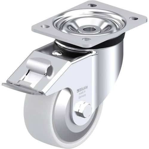 Blickle 852741 LK-PO 127R-FI-FA Stahlblech-Lenkrolle Rad-Durchmesser: 125 mm Tragfähigkeit (max.): 400 kg 1 St.