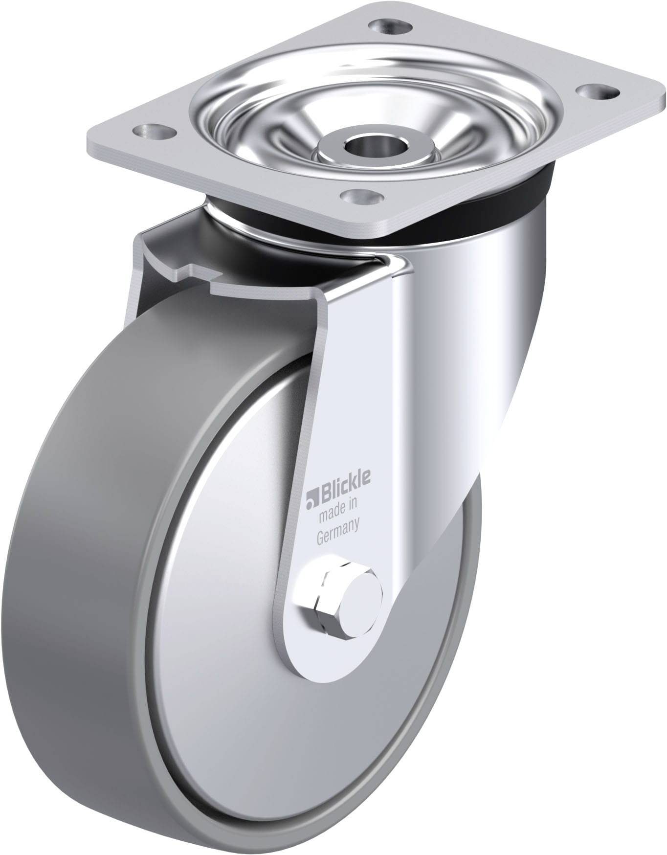 Blickle 946812 LK-PO 160K-ELS-FA Stahlblech-Lenkrolle Rad-Durchmesser: 160 mm Tragfähigkeit (max.): 450 kg 1 St.