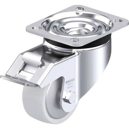 Thumbnail - Blickle 852647 LK-PO 75G-FI-FA Stahlblech-Lenkrolle Rad-Durchmesser: 75 mm Tragfähigkeit (max.): 200 kg 1 St.