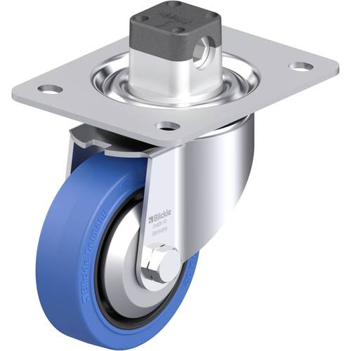 Thumbnail - Blickle 851054 LK-POEV 100KA-3-CS11-SB-FA Stahlblech-Lenkrolle Rad-Durchmesser: 100 mm Tragfähigkeit (max.): 200 kg 1 St...