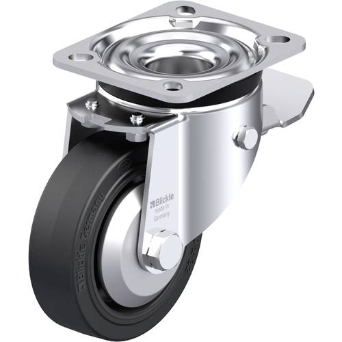 Blickle 850962 LK-POEV 100KAD-1-ST-FA Stahlblech-Lenkrolle Rad-Durchmesser: 100 mm Tragfähigkeit (max.): 200 kg 1 St.