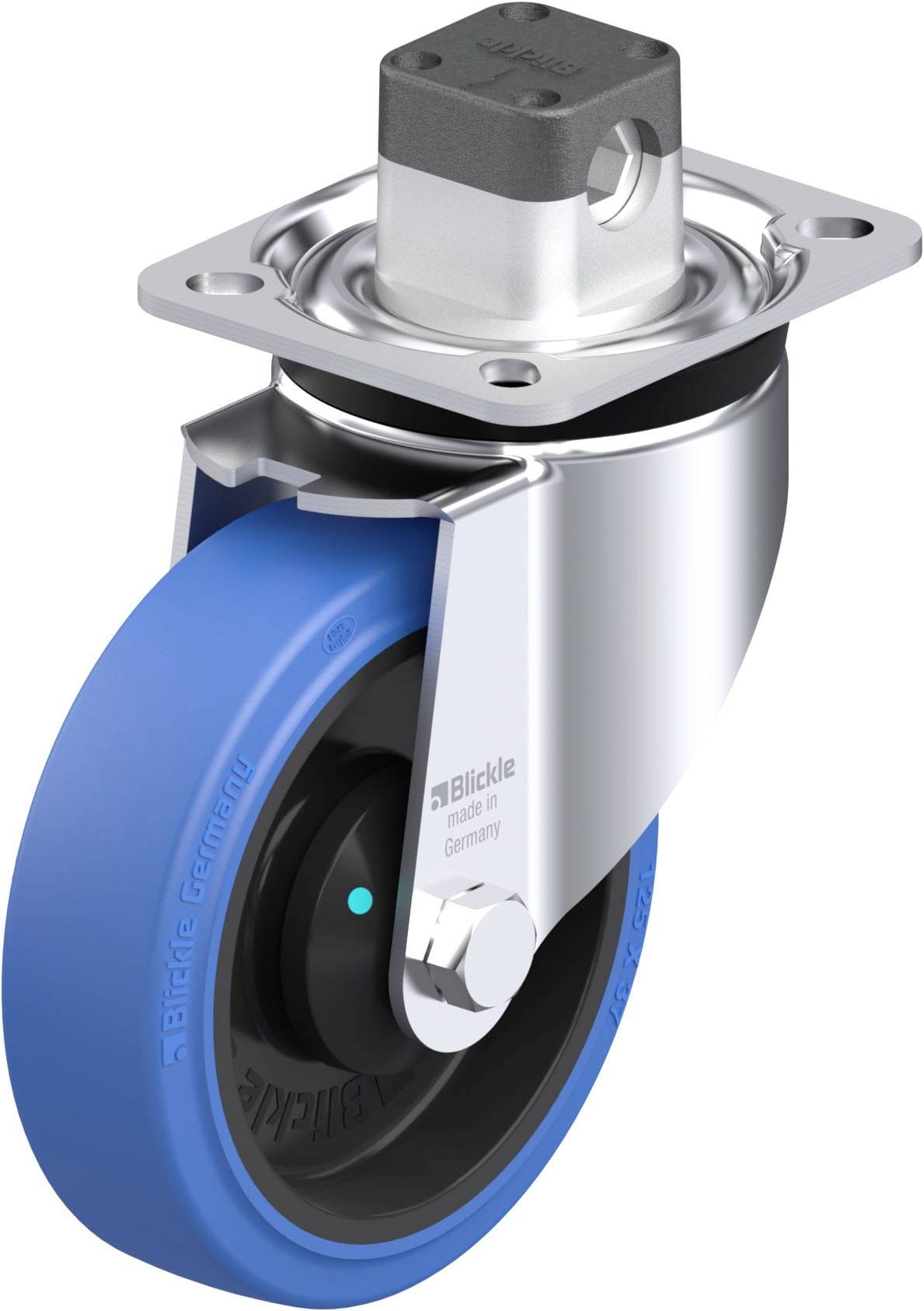 Blickle 851098 LK-POEV 125KAD-1-CS11-SB Stahlblech-Lenkrolle Rad-Durchmesser: 125 mm Tragfähigkeit (max.): 250 kg 1 St.